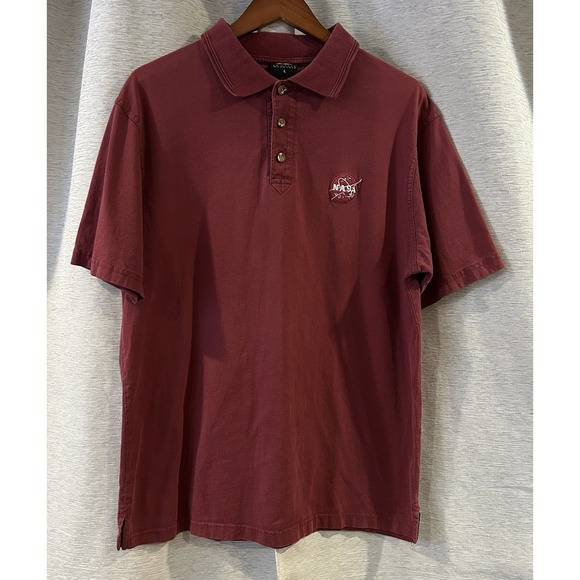 Other - NASA Space center Embroidered Polo Maroon Size Large